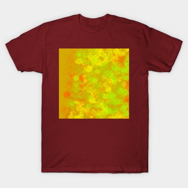 Yellow abstract rainbow T-Shirt by jen28